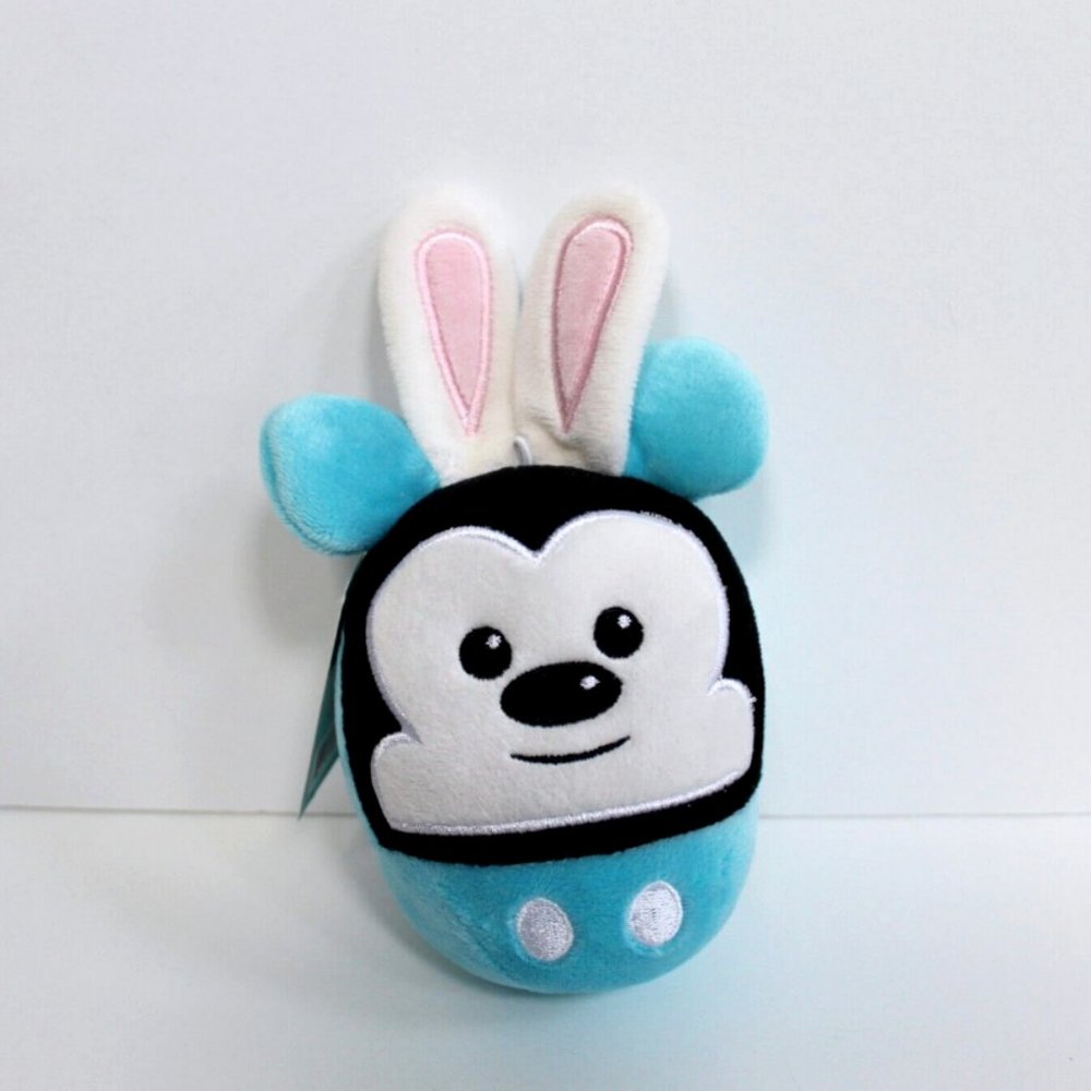 Hallmark Disney Fluffballs Ornament Mickey Mouse Easter Bunny Plush